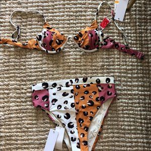 Red Carter Bikini Top + Bottom